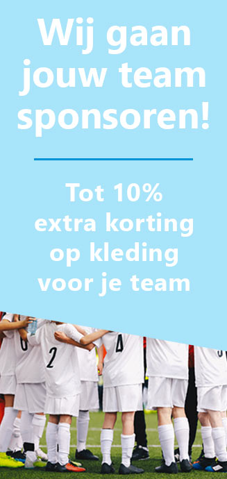 Wij sponsoren jouw team