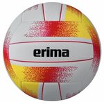 Erima Hybride Volleybal Wit Rood Geel 7402302 Voorkant