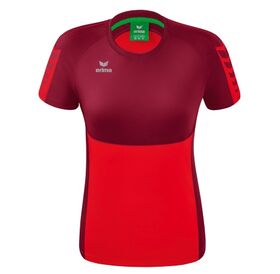 Erima Six Wings T Shirt Dames Rood Bordeaux 1082216