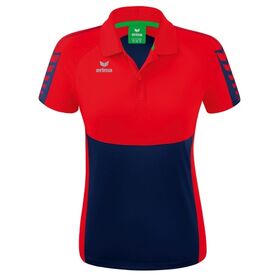 Erima Six Wings Polo Dames New Navy Rood 1112216