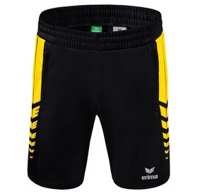 Erima Six Wings Worker Short Zwart Geel 1152215