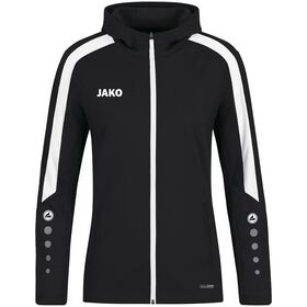 Jako Power Jas Met Capuchon Zwart Dames D6823800 Voorkant
