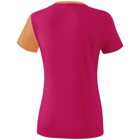Erima Teamline 5 C T Shirt Dames Love Rose Peach Wit 1081921 Achterzijde