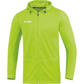 Jako Jas met Capuchon Run 2.0 Kind Fluo Groen K6875 25