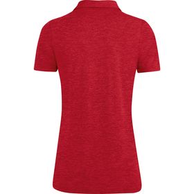 Jako Polo Premium Basicis Dames Rood Gemeleerd D6329 01 Achterzijde