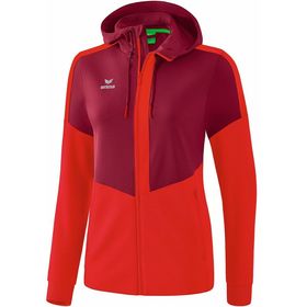 Erima Squad Trainingsjack met Capuchon Dames Bordeaux Rood 1032061