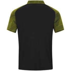 JAKO Polo Performance Kind Zwart Zachtgeel K6322 808 Achterzijde