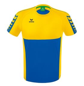 Erima Six Wings T Shirt New Royal Geel 1082210