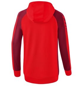 Erima Six Wings Trainingsjack Met Capuchon Dames Rood Bordeaux 1032216 Achterzijde