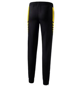 Erima Six Wings Worker Broek Dames Zwart Geel 1102215 Achterzijde