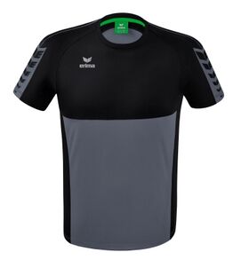 Erima Six Wings T Shirt Slate Grey Zwart 1082207