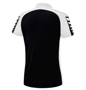 Erima Six Wings Polo Dames Zwart Wit 1112221 Achterzijde