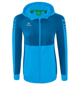 Erima Six Wings Trainingsjack Met Capuchon Dames Curacao Mykonos 1032222