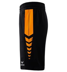 Erima Six Wings Worker Short Zwart New Orange 1152217 Zijkant