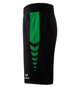 Erima Six Wings Worker Short Zwart Smaragd 1152213 Zijkant
