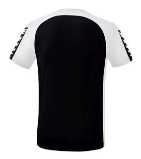Erima Six Wings T Shirt Zwart Wit 1082214 Achterzijde