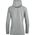 Jako Sweater met Capuchon Premium Basics Dames Grijs Gemeleerd D6729 40 Achterzijde