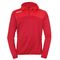 Kempa Emotion 2.0 Hoody met 1 4 Rits Kind Chili Rood Rood K200226705
