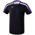 Erima Liga 2.0 T Shirt Kind Zwart Donker Violet Wit K1081830