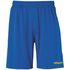 Uhlsport Center Basic Shorts Azuur Blauw Limoen Geel 100334227