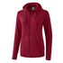 Erima Sweatjack Capuchon Dames Bordeaux Rood 2072007 Voorzijde