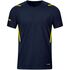 Jako Challenge T Shirt Kind Marine Gemeleerd Fluogeel K6121 512